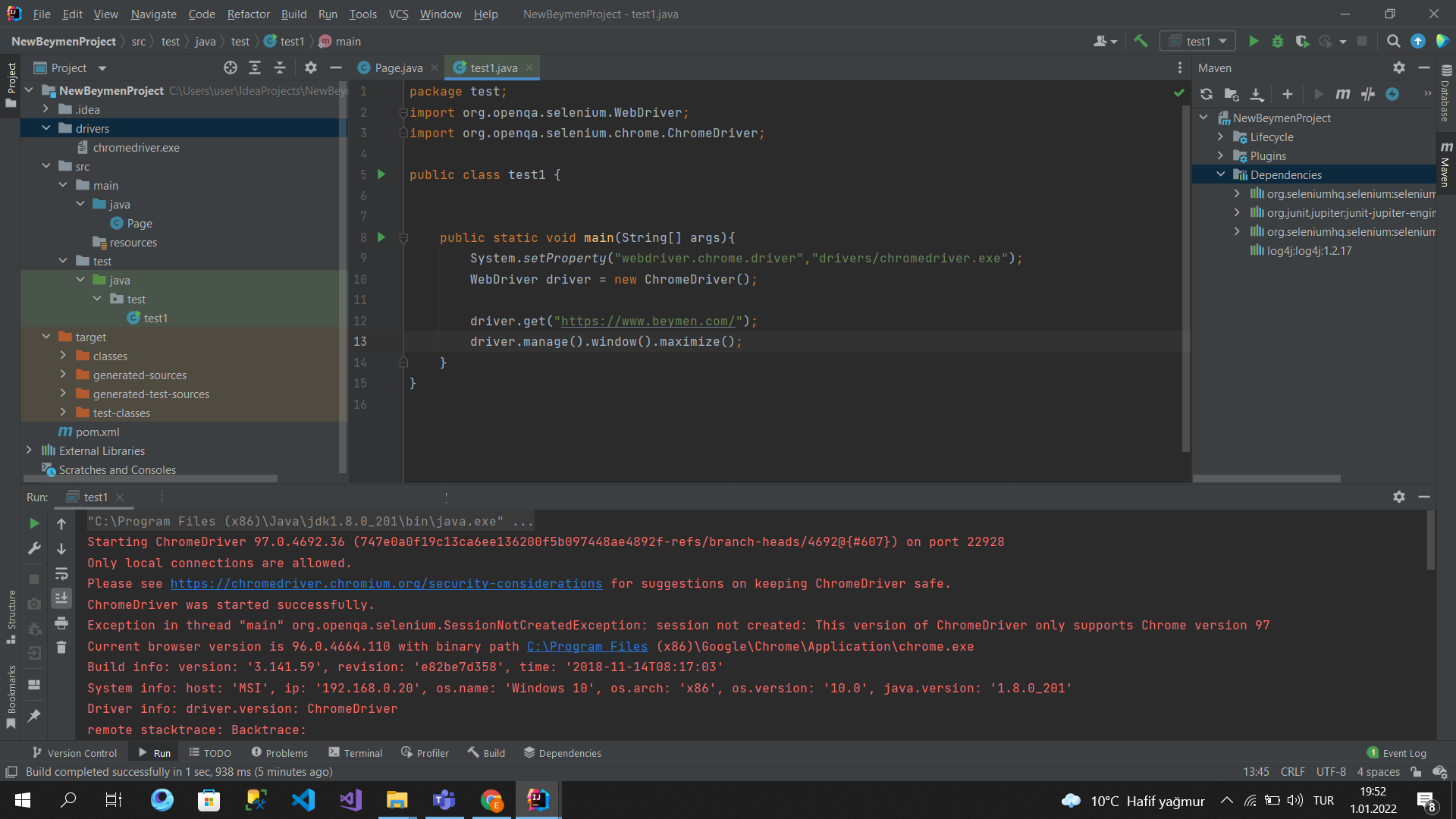 Chrome 使用 Selenium 和 Java 打開網頁并立即關閉