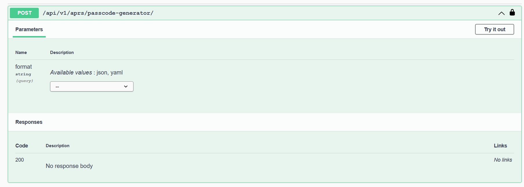 Django-Rest-Framework:記錄沒有模型的基于函式的視圖的引數