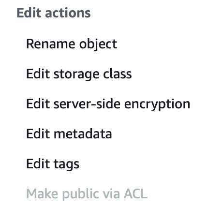 AWS S3 通過 ACL 禁用公開？