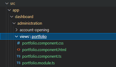 錯誤 TS2307：找不到模塊“./portfolio/portfolio.component”或其相應的型別宣告