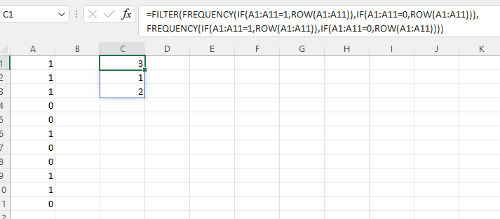 確定相等專案陣列的大小 Excel