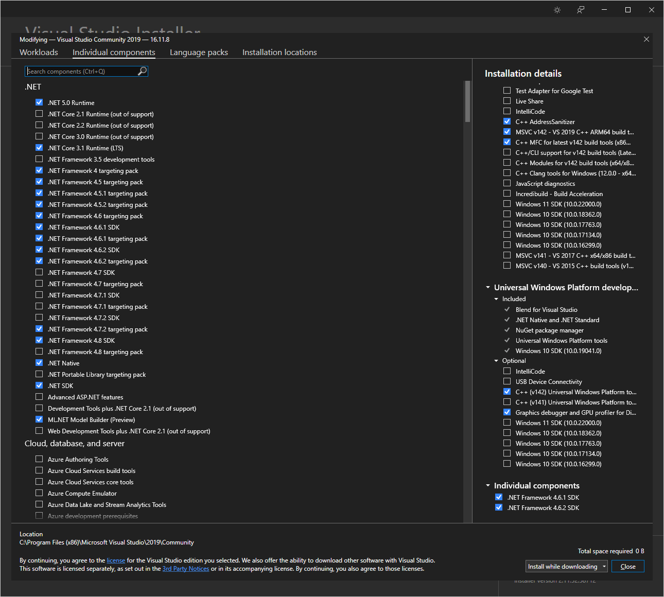 pip install pythonnet 在 Windows 10 (Python 3.10.1) 上出錯，退出狀態為 1