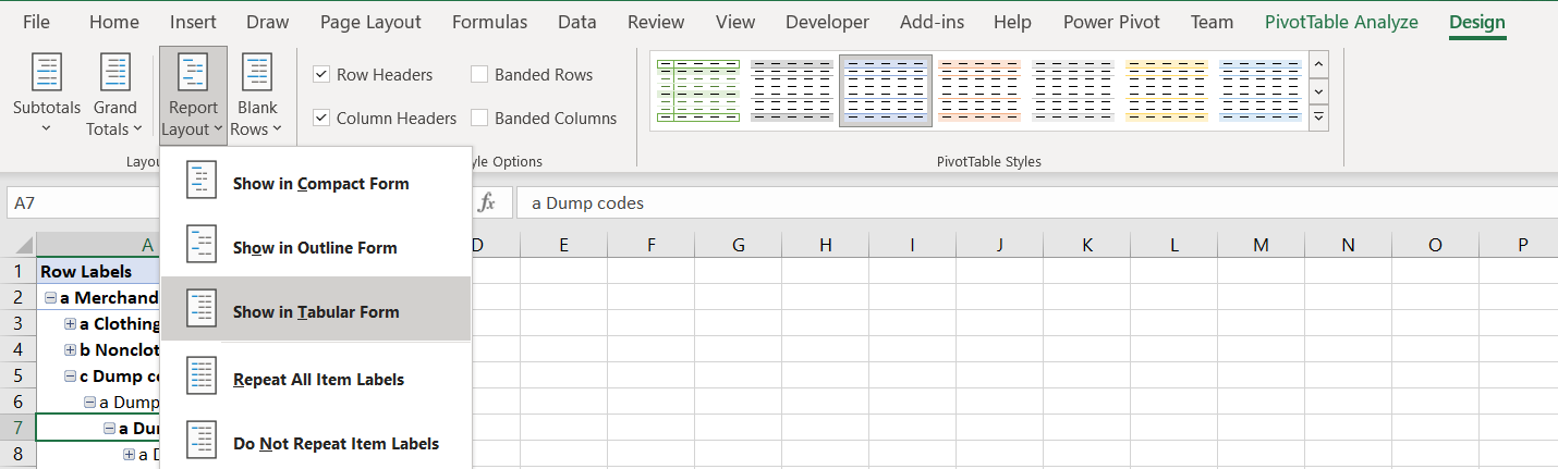 Power Query 是否可以將具有不同級別的小計詳細資訊的資料制成表格?