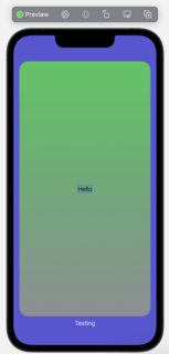 Swift UI Gradient 使 Spacer 無用