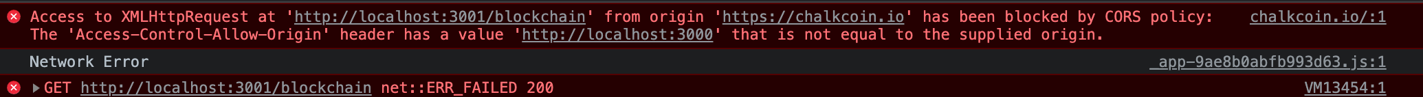 CORS:“Access-Control-Allow-Origin”標頭的值“http://localhost:3000”不等于提供的原點