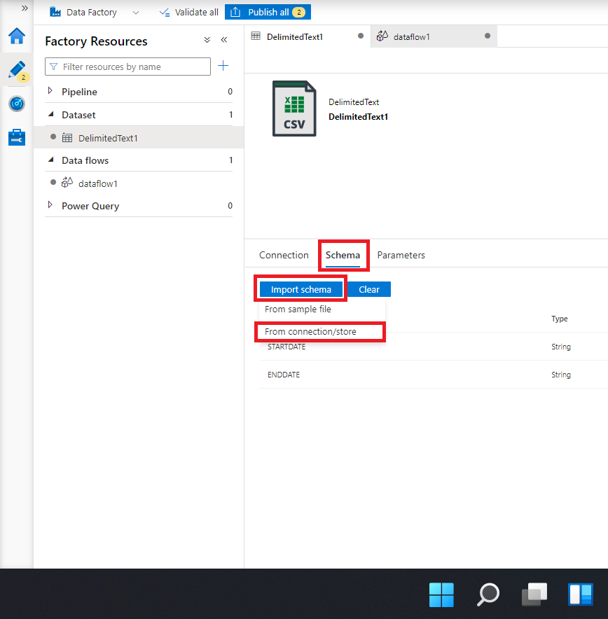 Azure 資料流聚合轉換未在 groupby 下拉串列中顯示列