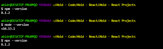 命令 - 'npx create-react-app myapp' 不起作用