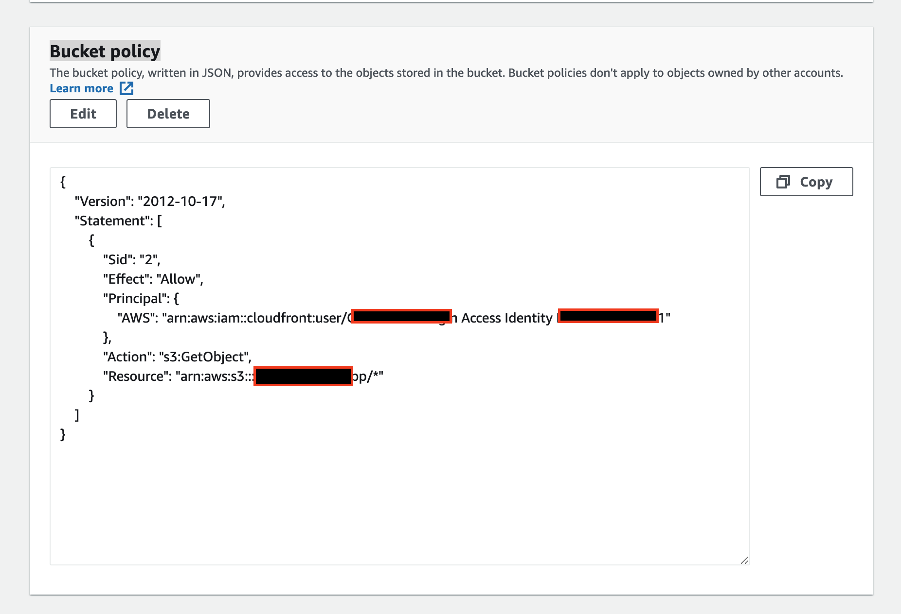 AWS S3 存盤桶：“阻止公共訪問”和未指定“允許”的空白存盤桶策略檔案有什么區別？