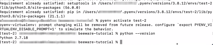 嘗試安裝 3.8.12 Python 并繼續使用 2.7
