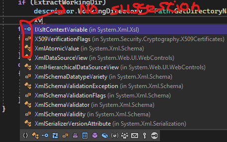 Visual Studio 自定義片段未顯示在建議欄上