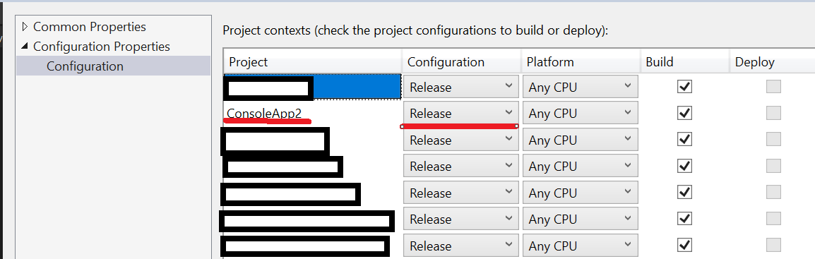 Visual Studio:將專案配置“發布”設定為新解決方案配置的默認值