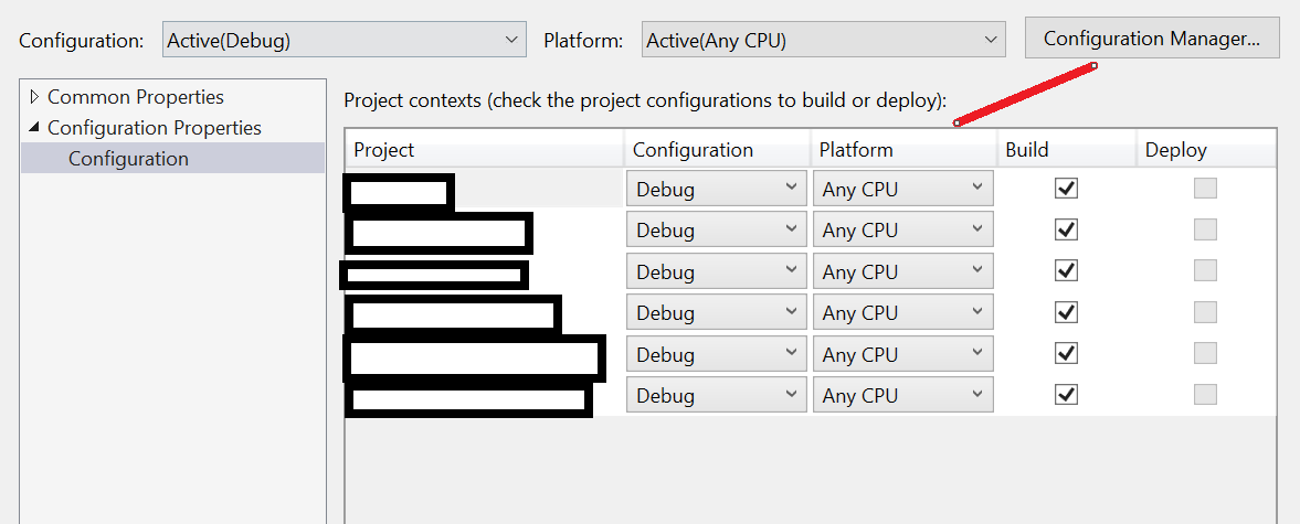 Visual Studio：將專案配置“發布”設定為新解決方案配置的默認值