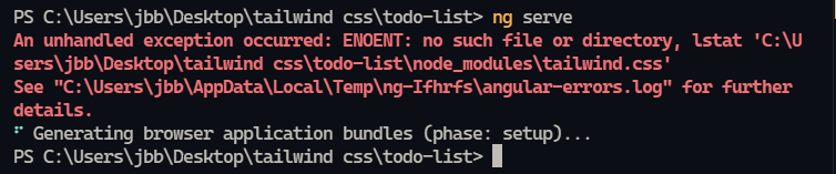 我如何在 angular 專案中包含 tailwind css