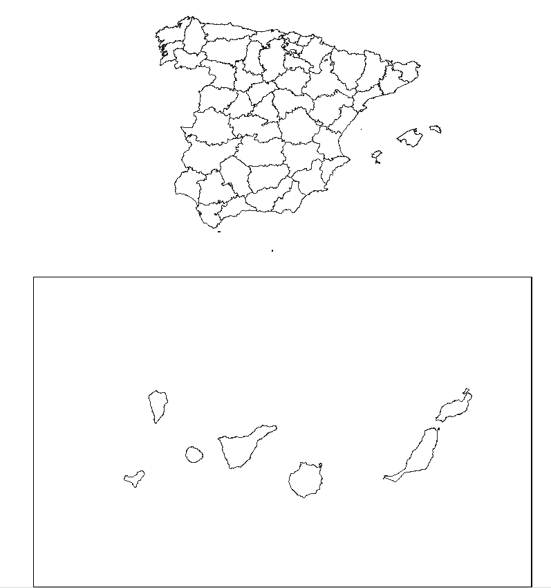 移動加那利群島并用 r 和 sf 在 ggplot 地圖上放大半島