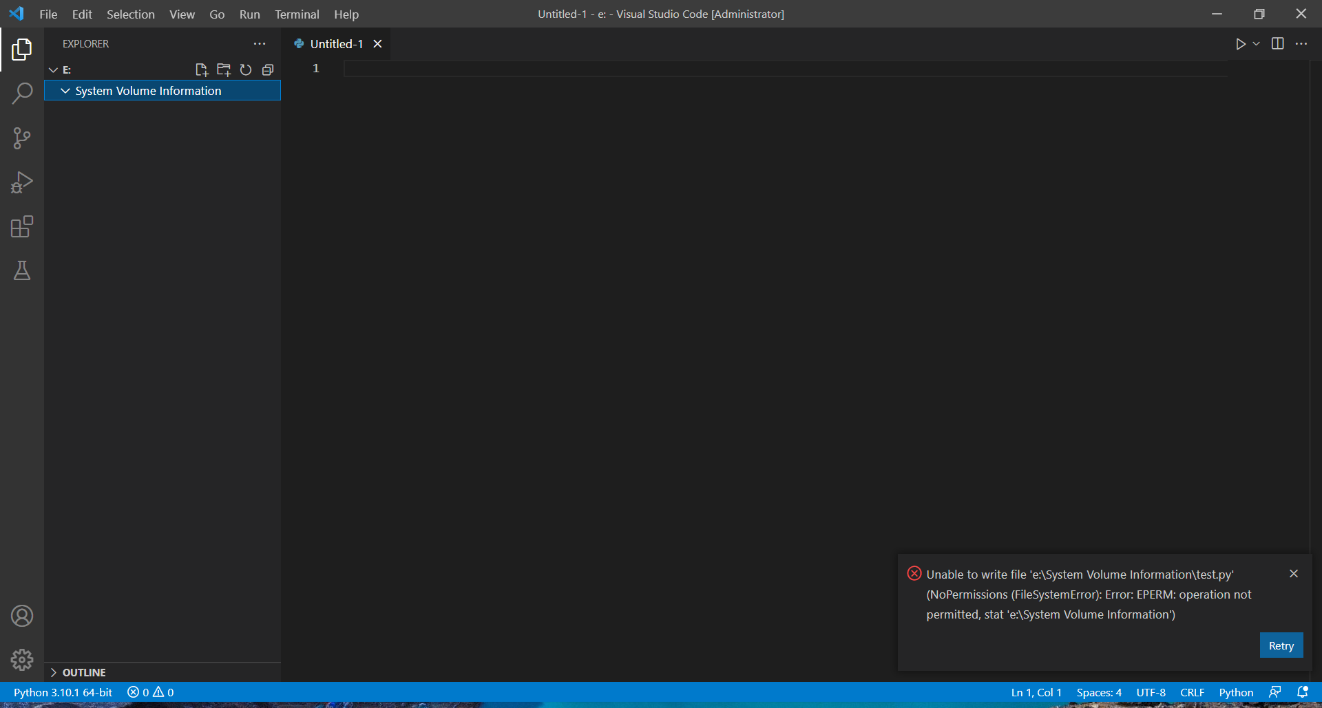 如何修復 VS Code 中的“無法寫入檔案”?