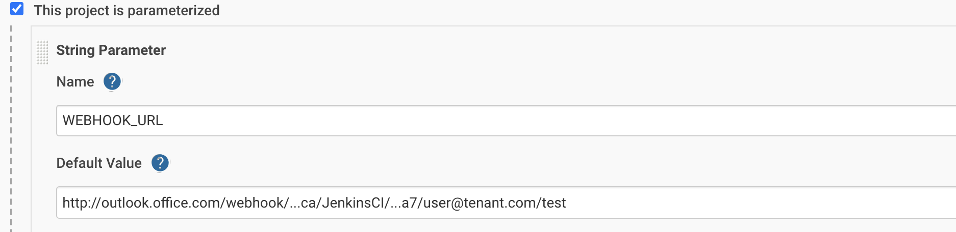 如何在 Jenkins 中訪問作業區 Office 365 連接器 Webhook URL