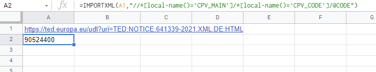 Google 表格 IMPORTXML Query 使用本地名稱獲取屬性