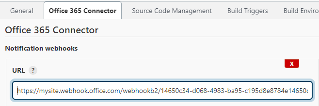 如何在 Jenkins 中訪問作業區 Office 365 連接器 Webhook URL