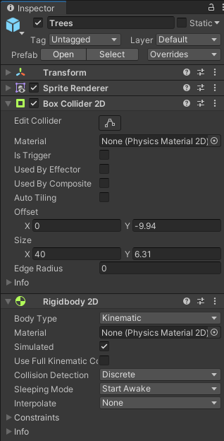 CharacterController 的碰撞器不與 BoxCollider2D 碰撞