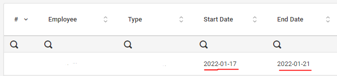 如何查詢以回傳 start_date 和 end_date 之間的資料范圍?