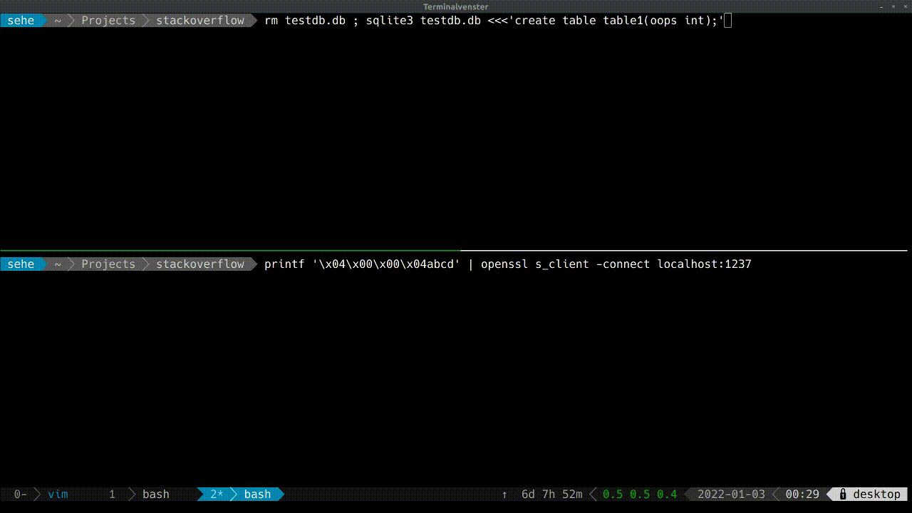 sqlite3 和 boost asio ssl 服務器 sqlite3_prepare_v2 錯誤