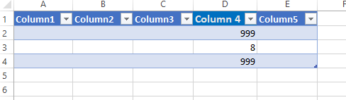 根據特定單元格值清除 Excel 表格中的列內容