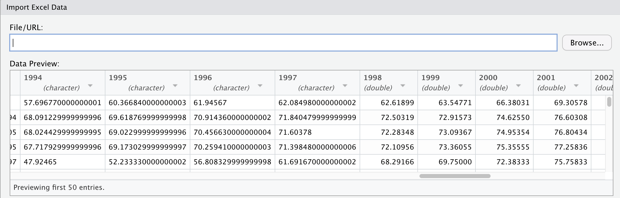 為什么 R 只讀取從 Excel 匯出的行的一半?