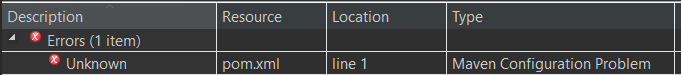 添加 maven-jar-plugin maven 插件時 Eclipse 中出現“未知”錯誤