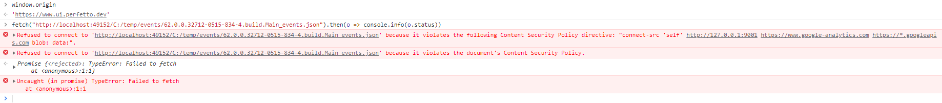 如何從瀏覽器控制臺獲取 localhost 資源而不出現內容安全策略違規錯誤？