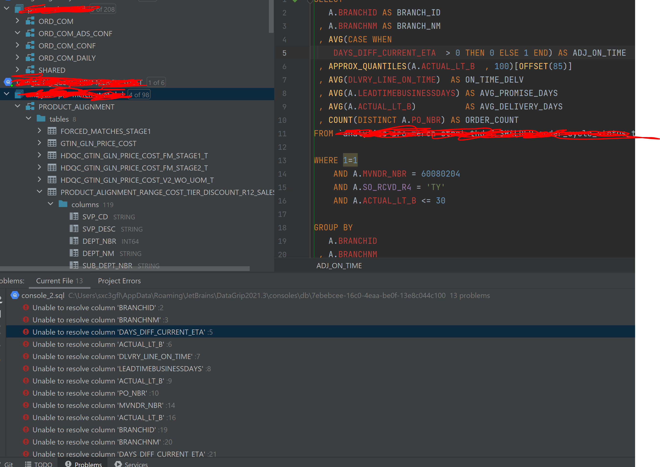 有什么方法可以忽略 DataGrip 上的這些 SQL 警告?