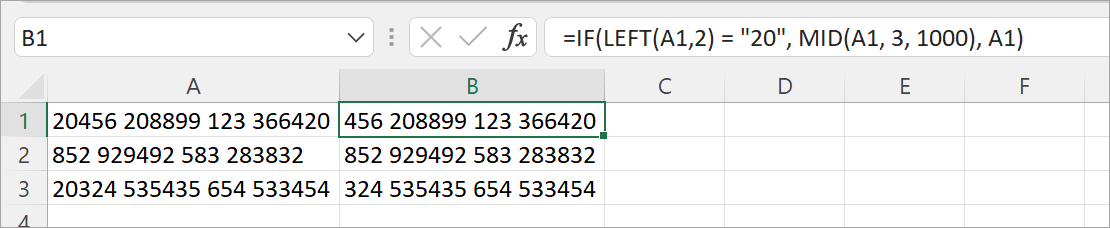 Excel - Power Query TrimStart 條件