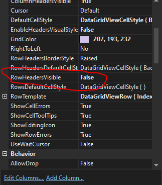 Datagridview - 禁用行選擇