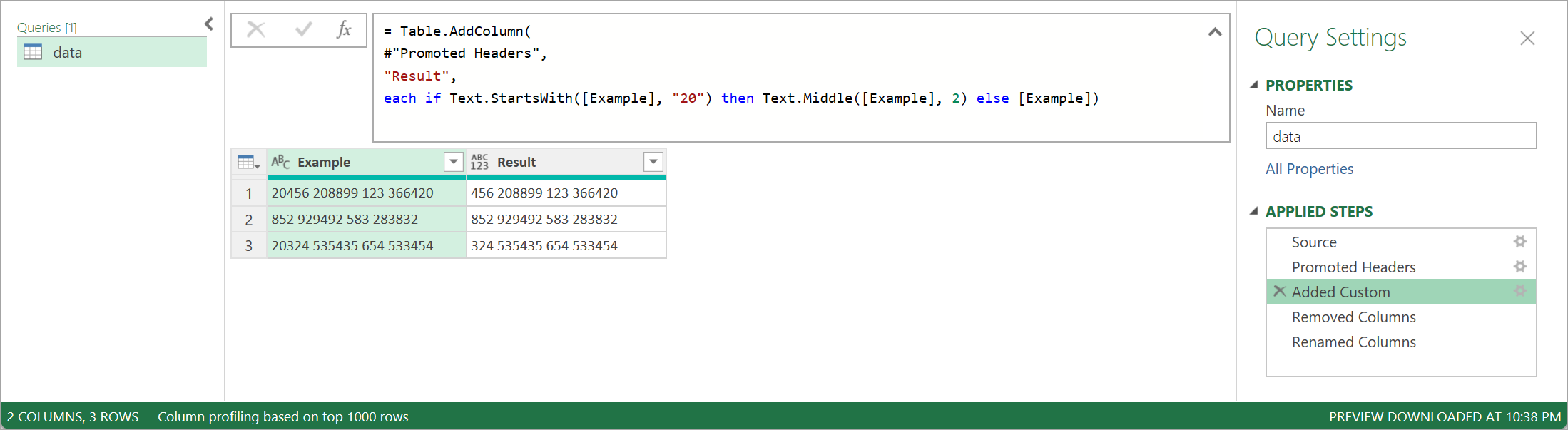 Excel - Power Query TrimStart 條件