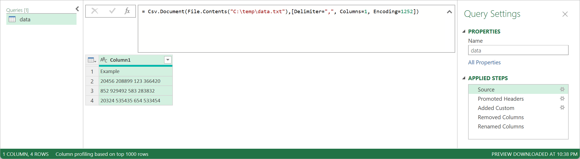 Excel - Power Query TrimStart 條件