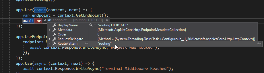 RoutePattern 如何添加到 Endpoint 物件