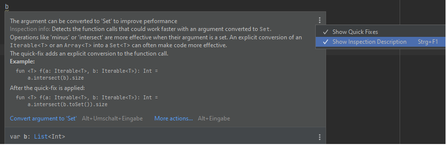 如何找到 IntelliJ Kotlin lint 檢查背后的原因