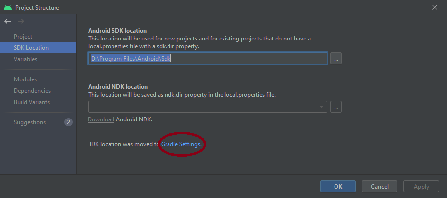 Android Studio 錯誤“不支持的類檔案主要版本 61”