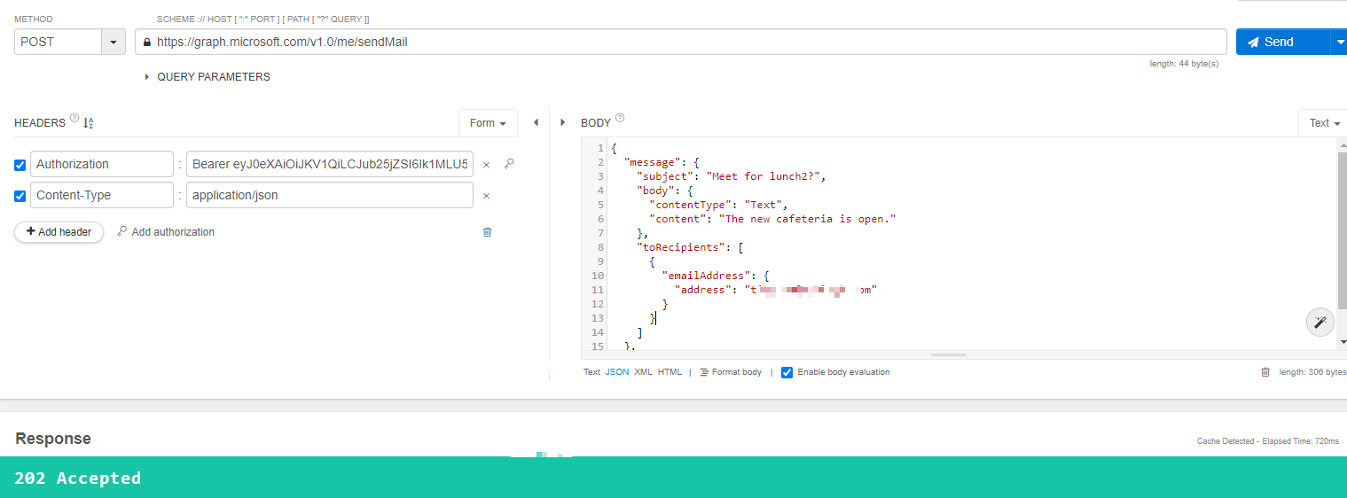 C# Microsoft Graph - 如何從 msal 瀏覽器發送帶有訪問令牌的電子郵件
