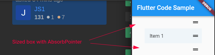 Flutter ReorderableListView中如何在ListTiles之間創建空間