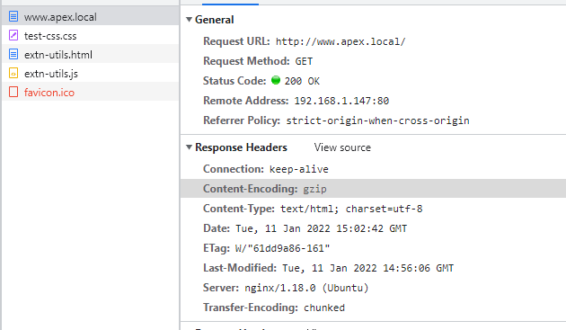 盡管遵循官方 Nginx 檔案/在線研究,Nginx gzip 壓縮仍無法正常作業