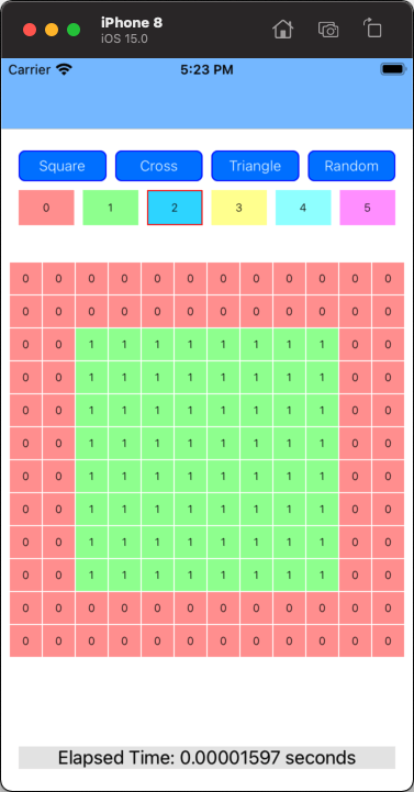 iOS Swift 中的填充掃描線像素