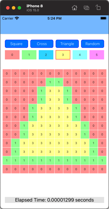 iOS Swift 中的填充掃描線像素