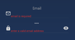 如何更改 Textformfield 驗證文本的位置?撲