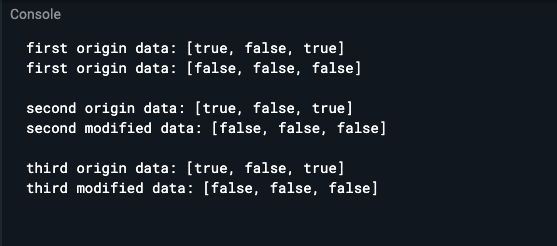 如何將串列<bool>的所有資料設定為false