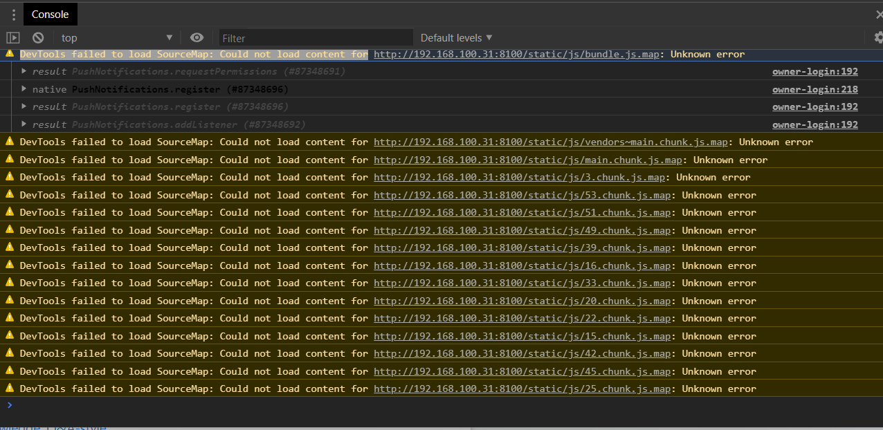 突然無法除錯 Typescript：DevTools 無法加載 SourceMap：無法為...加載內容。未知錯誤