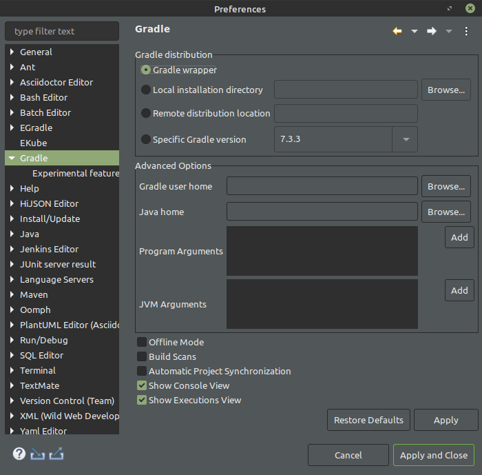 Eclipse 無法匯入 Gradle 專案