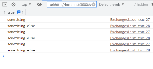 在 React 中看不到 console.log-s