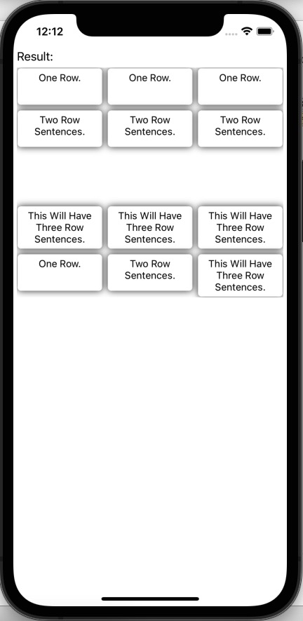 如何調整 BindableLayout 中每一行網格的高度以適應內容的高度？