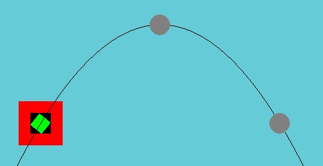 我的拋物線單獨作業正常,但在 Pygame 中是錯誤的
