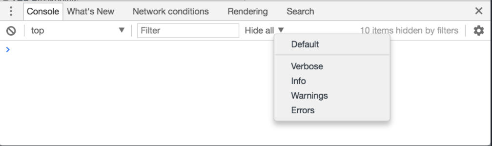 在 React 中看不到 console.log-s